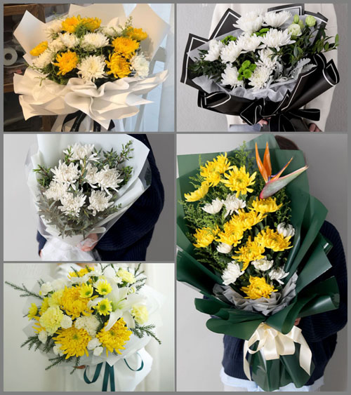辽宁营口盖州市白事花束代送